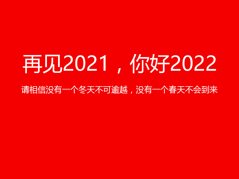 再見2021，你好2022，陜西鑫安安防祝您元旦快樂！